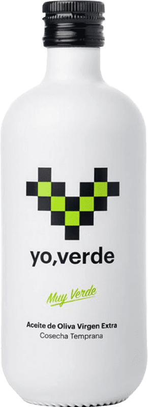 21,95 € Spedizione Gratuita | Olio d'Oliva Yo Verde, EVO Extra Vergine Spagna Picual Bottiglia Medium 50 cl