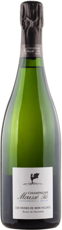 81,95 € Бесплатная доставка | Белое игристое Cédric Moussé Les Vignes de Mon Village A.O.C. Champagne шампанское Франция Pinot Meunier бутылка 75 cl