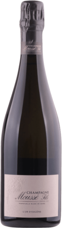46,95 € 送料無料 | 白スパークリングワイン Cédric Moussé L'Or d'Eugene A.O.C. Champagne シャンパン フランス Pinot Black, Pinot Meunier ボトル 75 cl