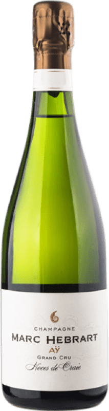 106,95 € Envio grátis | Espumante branco Marc Hébrart AY Noces de Craie Blanc de Noirs Grand Cru A.O.C. Champagne Champagne França Pinot Preto Garrafa 75 cl