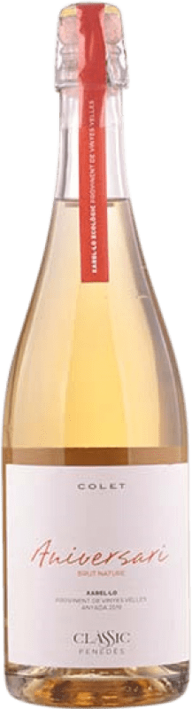 28,95 € Free Shipping | White sparkling Colet Aniversari Clássic Brut Nature D.O. Penedès Catalonia Spain Xarel·lo Bottle 75 cl