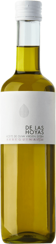 23,95 € Envío gratis | Aceite de Oliva Las Hoyas 1500 Altitud España Arbequina Botella 75 cl