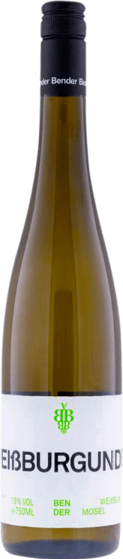 16,95 € Envío gratis | Vino Blanco Andreas Bender Trocken — Seco Q.b.A. Mosel Alemania Pinot Blanco 75 cl