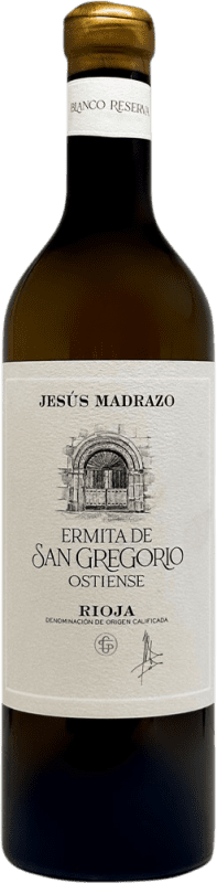 27,95 € Envío gratis | Vino blanco Jesús Madrazo Ermita San Gregorio Blanco Reserva D.O.Ca. Rioja España Viura, Malvasía Botella 75 cl