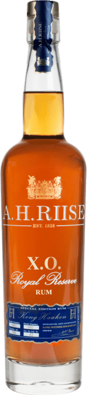 62,95 € Spedizione Gratuita | Rum A.H. Riise Haakon Royal — Reale XO Extra Old — Extra Vecchio, Riserva Danimarca 70 cl