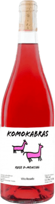 8,95 € Free Shipping | Rosé Wine Entre os Ríos Komokabras D-Mencial Rosé Spain Mencía 75 cl