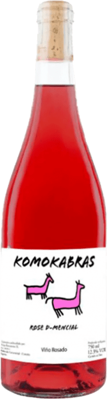 13,95 € Kostenloser Versand | Rosé-Wein Entre os Ríos Komokabras D-Mencial Rose Spanien Mencía Flasche 75 cl