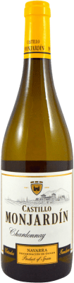 8,95 € Envio grátis | Vinho branco Castillo de Monjardín D.O. Navarra Navarra Espanha Chardonnay Garrafa 75 cl