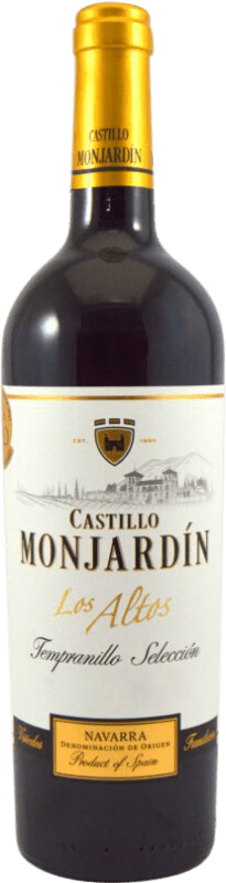 10,95 € 免费送货 | 红酒 Castillo de Monjardín Los Altos 岁 D.O. Navarra 纳瓦拉 西班牙 Tempranillo 瓶子 75 cl