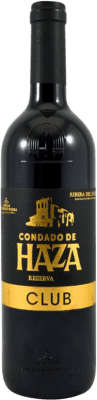 33,95 € 免费送货 | 红酒 Condado de Haza Club 预订 D.O. Ribera del Duero 卡斯蒂利亚莱昂 西班牙 Tempranillo 瓶子 75 cl