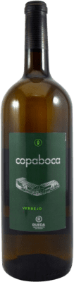 9,95 € Envio grátis | Vinho branco Copaboca D.O. Rueda Castela e Leão Espanha Verdejo Garrafa Magnum 1,5 L