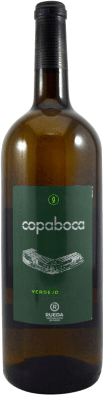 10,95 € Spedizione Gratuita | Vino bianco Copaboca D.O. Rueda Castilla y León Spagna Verdejo Bottiglia Magnum 1,5 L