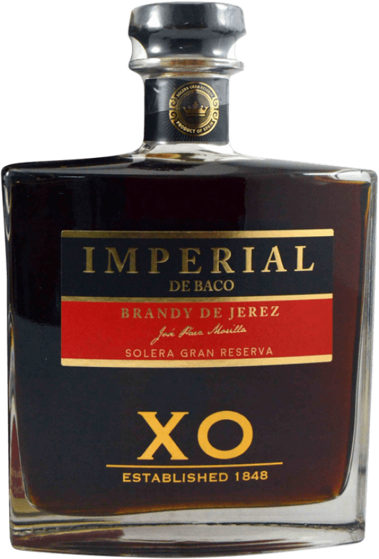 61,95 € Envío gratis | Brandy Dios Baco Imperial XO Gran Reserva D.O. Jerez-Xérès-Sherry Andalucía España Botella 70 cl