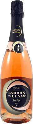 12,95 € 免费送货 | 桃红葡萄酒 Ladrón de Lunas Brut — 起泡酒 干型 Rosé — 桃红葡萄酒 D.O. Cava 加泰罗尼亚 西班牙 Garnacha — 歌海娜 75 cl