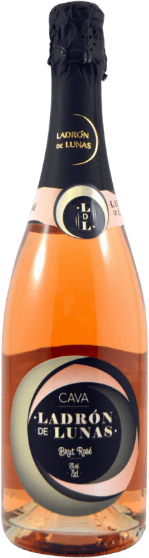 9,95 € 免费送货 | 玫瑰酒 Ladrón de Lunas Rosé 香槟 D.O. Cava 加泰罗尼亚 西班牙 Garnacha Roja 瓶子 75 cl