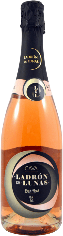 6,95 € Kostenloser Versand | Roséwein Ladrón de Lunas Brut — Herb Rosé D.O. Cava Katalonien Spanien Garnacha — Grenache Flasche 75 cl
