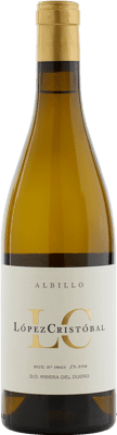 22,95 € Envio grátis | Vinho branco López Cristóbal D.O. Ribera del Duero Castela e Leão Espanha Albillo Garrafa 75 cl