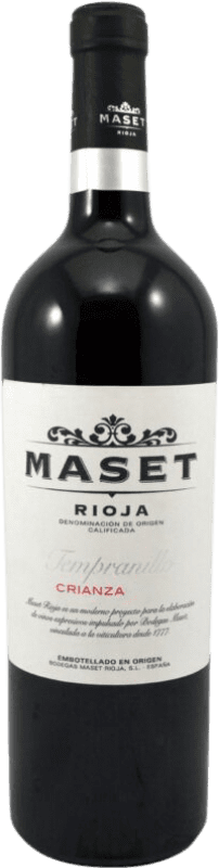 9,95 € Бесплатная доставка | Красное вино Maset старения D.O.Ca. Rioja Ла-Риоха Испания Tempranillo бутылка 75 cl