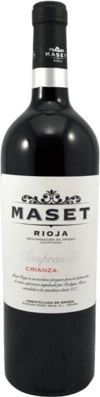 9,95 € Envoi gratuit | Vin Rouge Maset Crianza D.O.Ca. Rioja La Rioja Espagne Tempranillo 75 cl