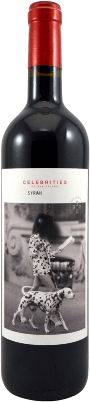 8,95 € Spedizione Gratuita | Vino rosso San Valero Celebrities D.O. Cariñena Aragona Spagna Syrah Bottiglia 75 cl