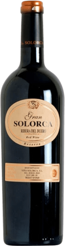 32,95 € Free Shipping | Red Wine Viña Solorca. Gran Solorca Reserve — Aged D.O. Ribera del Duero Castilla y León Spain Tempranillo Bottle 75 cl
