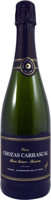 22,95 € 免费送货 | 白起泡酒 Chozas Carrascal Brut Nature 预订 D.O. Cava 加泰罗尼亚 西班牙 Macabeo, Chardonnay 瓶子 75 cl