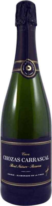 22,95 € Spedizione Gratuita | Spumante bianco Chozas Carrascal Brut Nature Riserva D.O. Cava Catalogna Spagna Macabeo, Chardonnay Bottiglia 75 cl