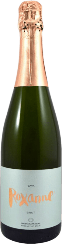 11,95 € Envío gratis | Espumoso Blanco Chozas Carrascal Roxanne Brut D.O. Cava Cataluña España Macabeo, Chardonnay 75 cl
