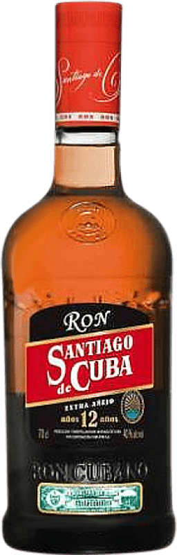 53,95 € 送料無料 | ラム Cuba Ron Santiago de Cuba Extra Añejo キューバ 12 年 ボトル 70 cl