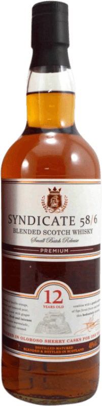 54,95 € Kostenloser Versand | Whiskey Blended Douglas Laing's Syndicate 58/6 Großbritannien 12 Jahre Flasche 70 cl