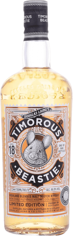 111,95 € 免费送货 | 威士忌混合 Douglas Laing's Timorous Beastie Limited Edition 英国 18 岁 瓶子 70 cl