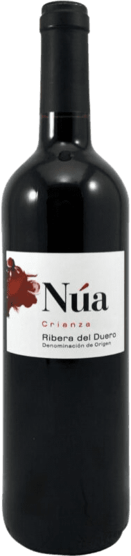 15,95 € Spedizione Gratuita | Vino rosso Grandes Bodegas Núa Crianza D.O. Ribera del Duero Castilla y León Spagna Tempranillo Bottiglia 75 cl