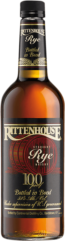 38,95 € 免费送货 | 波本威士忌 Heaven Hill Rittenhouse Straight Rye 100 Proof 美国 瓶子 70 cl