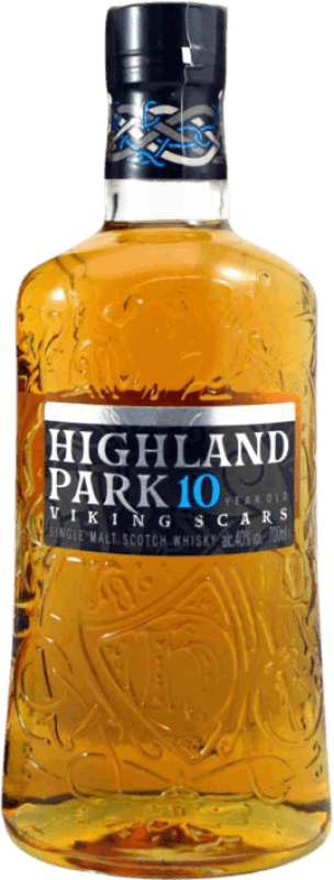 49,95 € Envoi gratuit | Whisky Single Malt Highland Park Viking Scars Royaume-Uni 10 Ans Bouteille 70 cl