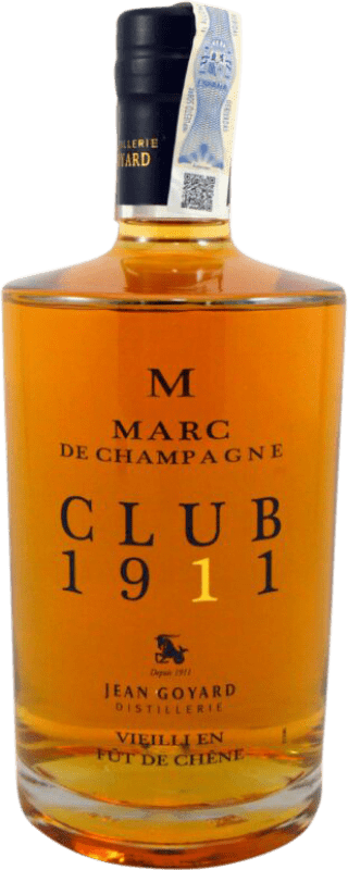 41,95 € 免费送货 | 葡萄渣白兰地 Marc Jean Goyard. Club 1911 A.O.C. Champagne 法国 70 cl
