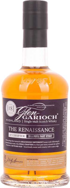 205,95 € Envio grátis | Whisky Single Malt Glen Garioch The Renaissance 4th chapter Reino Unido 18 Anos Garrafa 70 cl