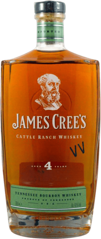 33,95 € Envío gratis | Whisky Bourbon Crabbie Yardhead James Cree's Estados Unidos 4 Años Botella 70 cl