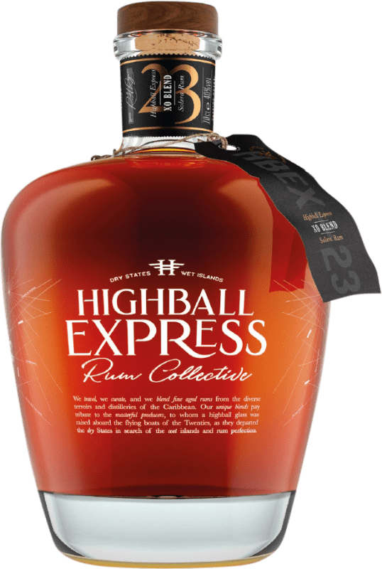 81,95 € Бесплатная доставка | Ром Kirker Greer Highball Express Collective XO Extra Old — Экстра Олд Объединенное Королевство 23 Лет 70 cl