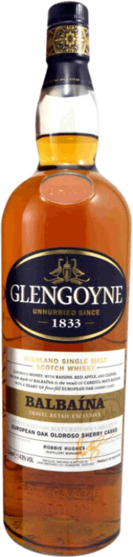 51,95 € Envoi gratuit | Whisky Single Malt Glengoyne Balbaína European Oak Oloroso Sherry Cask Finish — Finition en Fût Royaume-Uni Bouteille 1 L