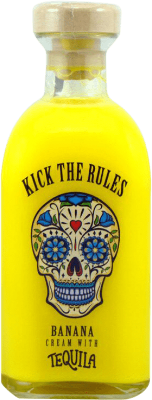 14,95 € 免费送货 | 龙舌兰 Lasil Kick The Rules Crema de Banana con Tequila 西班牙 瓶子 70 cl