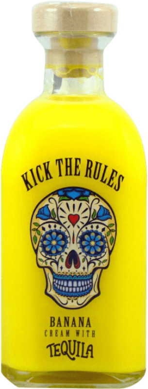 13,95 € Бесплатная доставка | Текила Lasil Kick The Rules Crema de Banana con Tequila Испания бутылка 70 cl