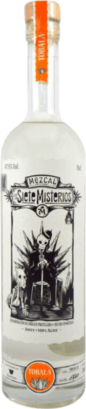97,95 € Kostenloser Versand | Mezcal Siete Misterios Mexiko Tobalá-Agave 70 cl