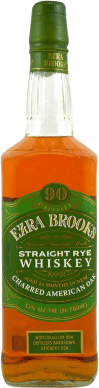 24,95 € 免费送货 | 波本威士忌 Lux Row Ezra Brooks. Straight Rye 美国 瓶子 70 cl