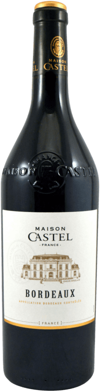 11,95 € Envío gratis | Vino Tinto Maison Castel à Blanquefort Reserva A.O.C. Bordeaux Burdeos Francia Merlot Botella 75 cl