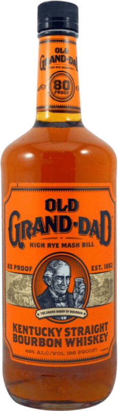 35,95 € Spedizione Gratuita | Whisky Bourbon Old Grand Dad stati Uniti 1 L