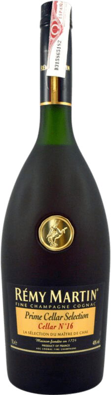 88,95 € Envío gratis | Coñac Rémy Martin Prime Cellar Selection Nº 16 A.O.C. Cognac Francia Botella 1 L