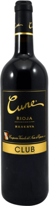 12,95 € Бесплатная доставка | Красное вино Norte de España - CVNE Cune Club Гран Резерва D.O.Ca. Rioja Ла-Риоха Испания Tempranillo — Темпранильо Бутылка 75 cl