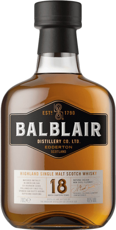209,95 € Envoi gratuit | Single Malt Whisky Balblair Royaume-Uni 18 Ans Bouteille 70 cl