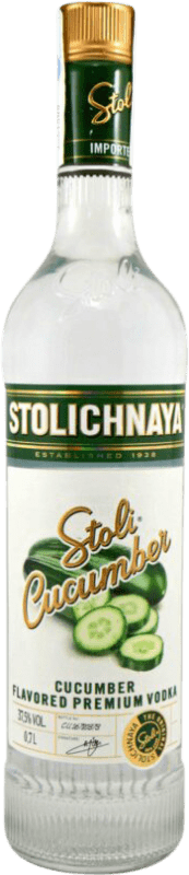 18,95 € Free Shipping | Vodka Stolichnaya Cucumber Premium Latvia Bottle 70 cl