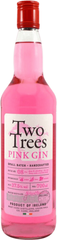 27,95 € Envio grátis | Gin West Cork Two Trees Pink Irish Gin Irlanda Garrafa 70 cl